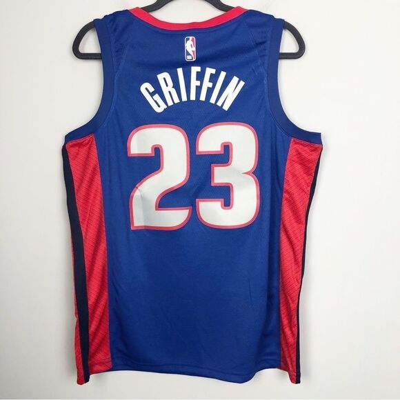 NIKE | NEW Detroit Pistons 23 Blake Griffin Motor City Jersey Men’s Size Large - Picture 9 of 11